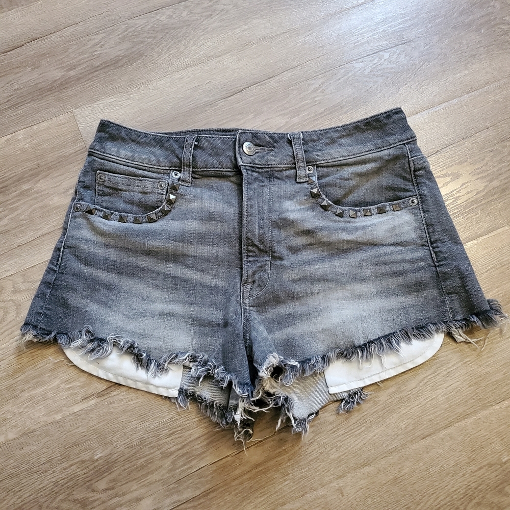 American Eagle Hi-Rise Festival Studded sh…